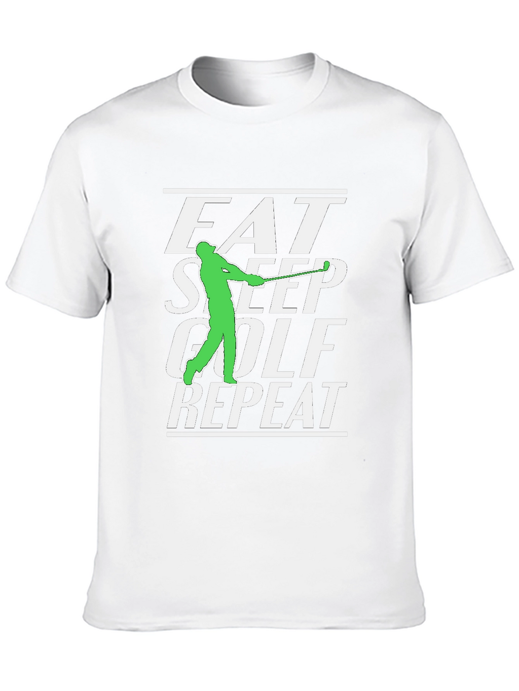 Eat Sleep Golf Repeat Graphic Tee
