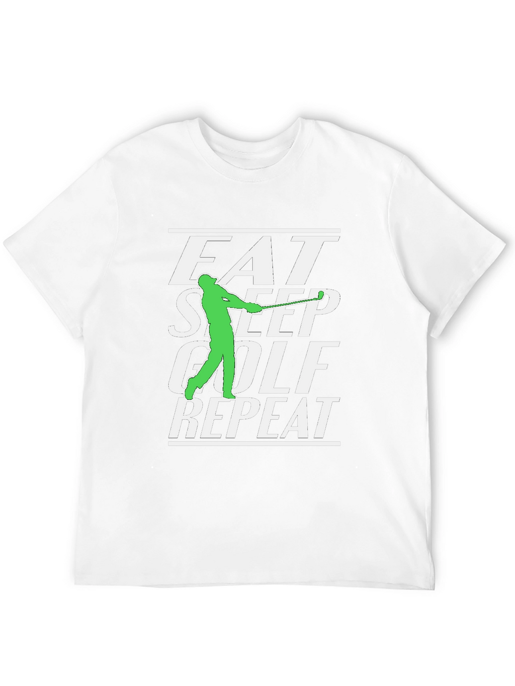 Eat Sleep Golf Repeat Graphic Tee
