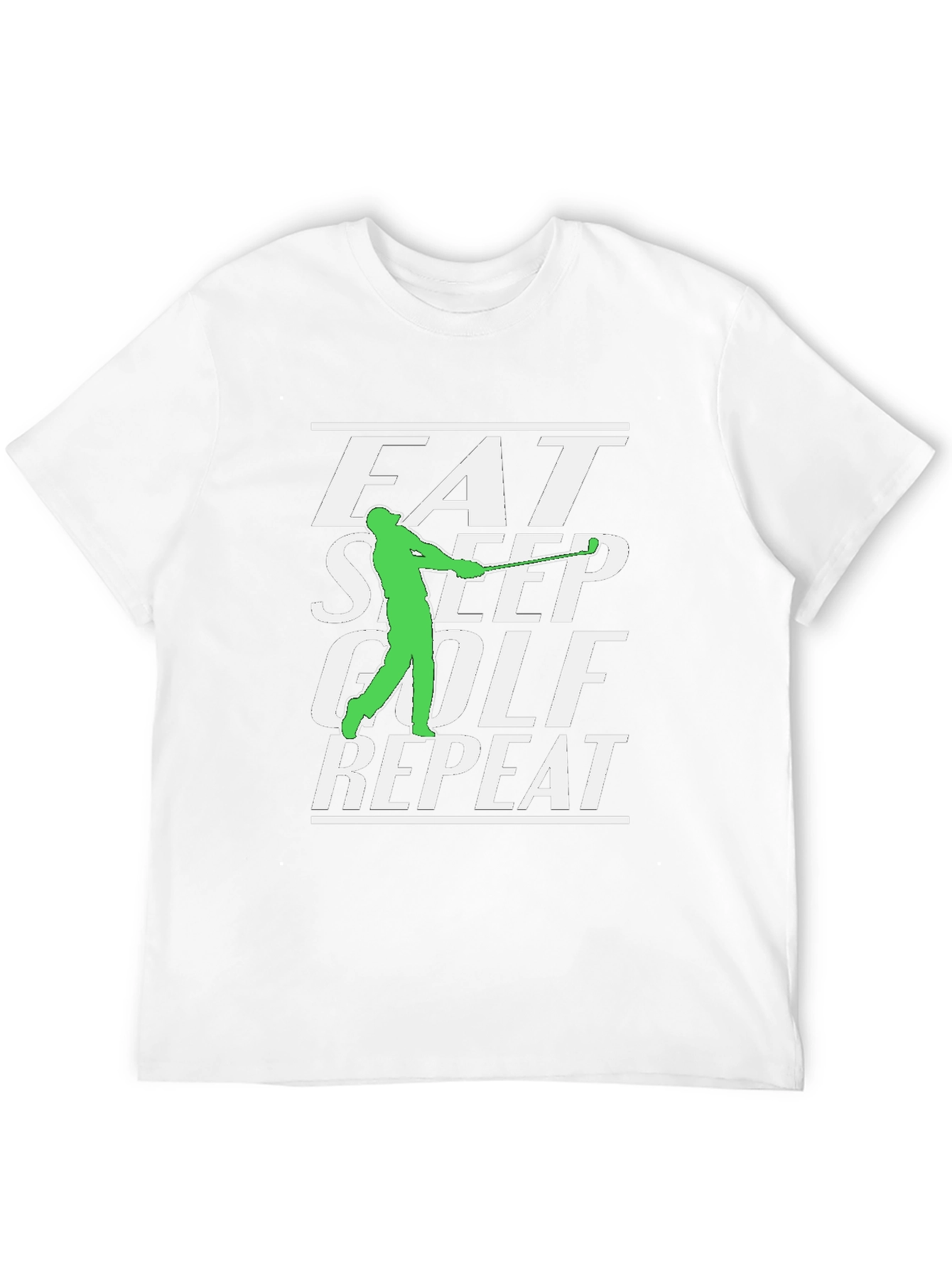 Eat Sleep Golf Repeat Graphic Tee