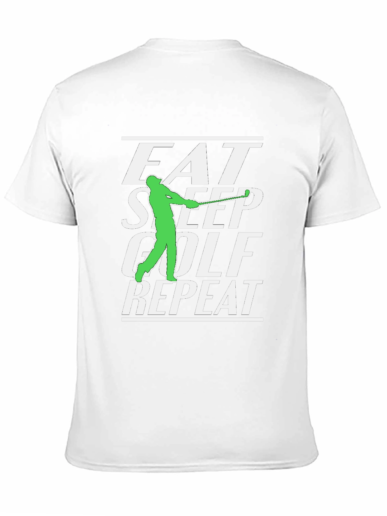 Eat Sleep Golf Repeat Graphic Tee
