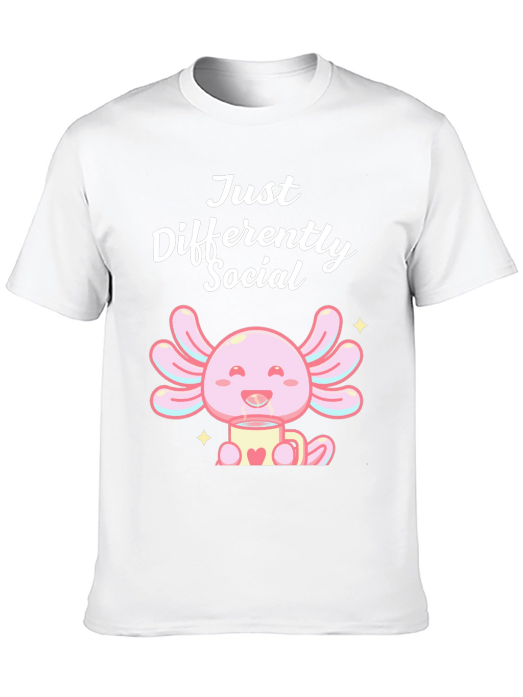 Just Differently Social Axolotl T-Shirt