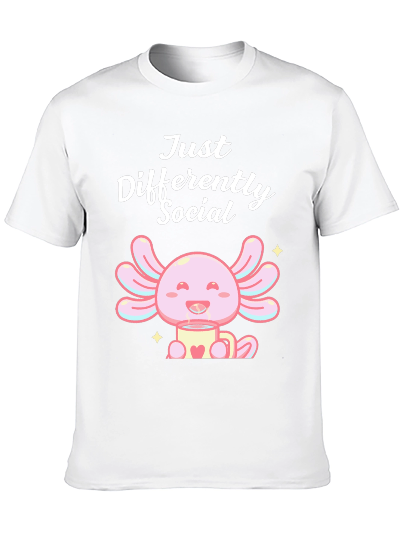 Just Differently Social Axolotl T-Shirt