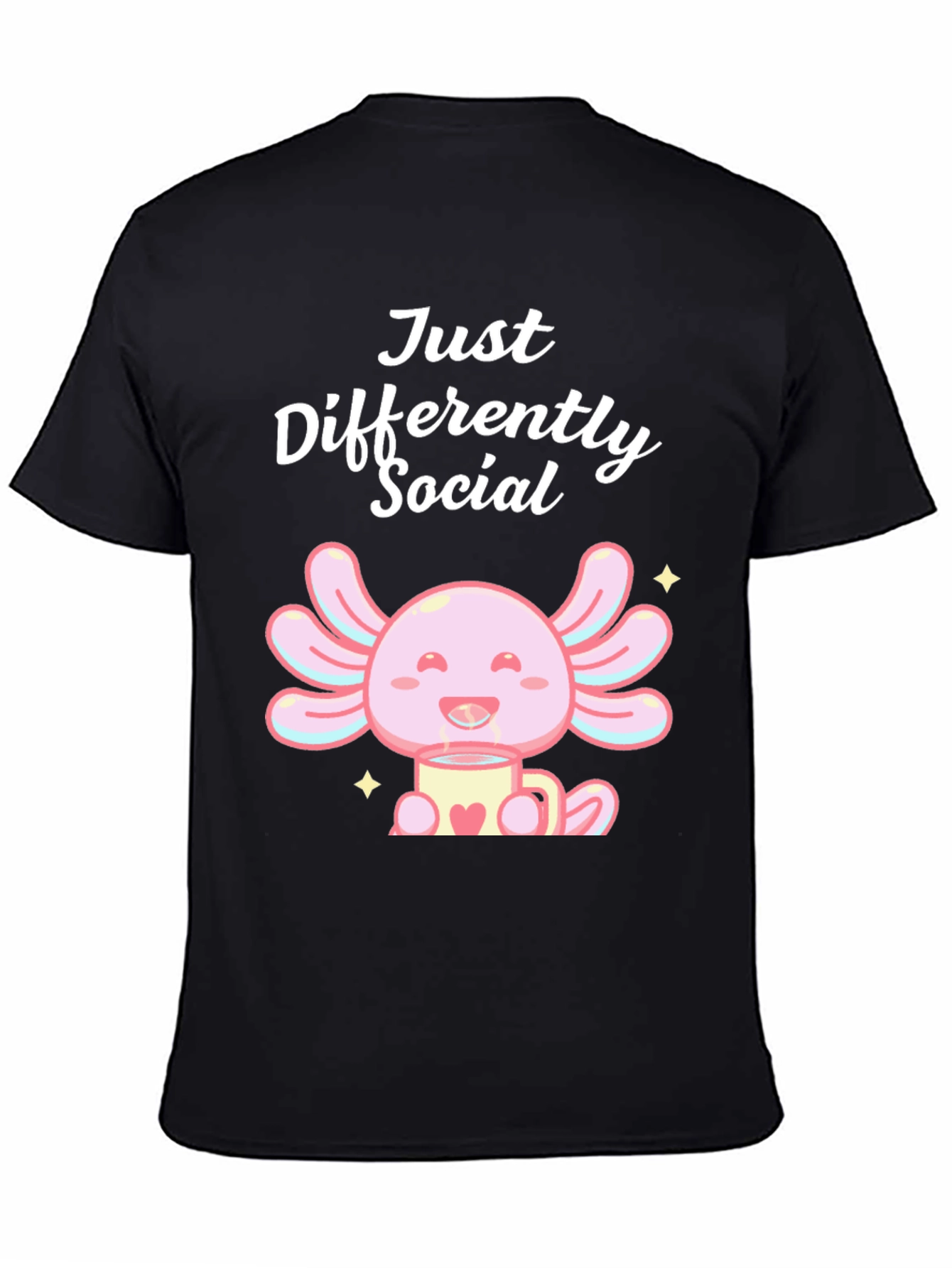 Just Differently Social Axolotl T-Shirt