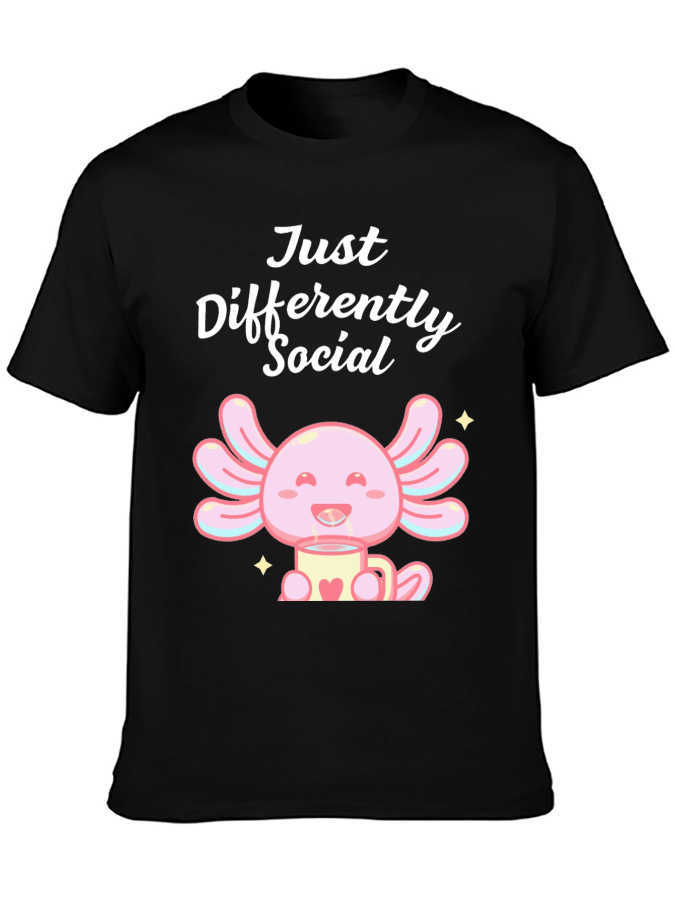 Just Differently Social Axolotl T-Shirt