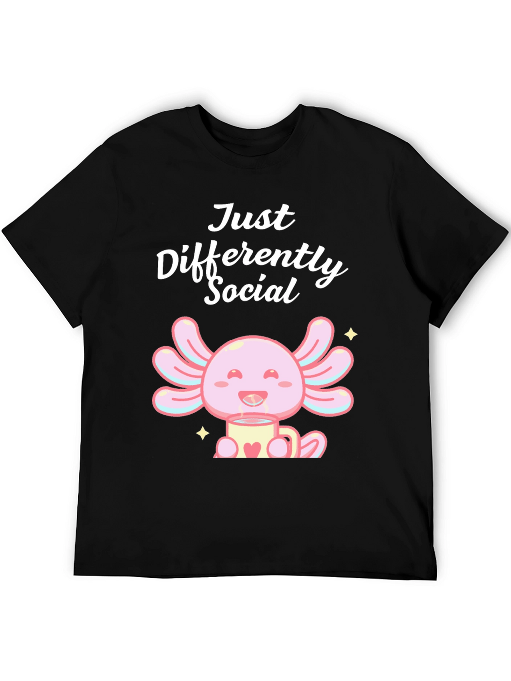 Just Differently Social Axolotl T-Shirt