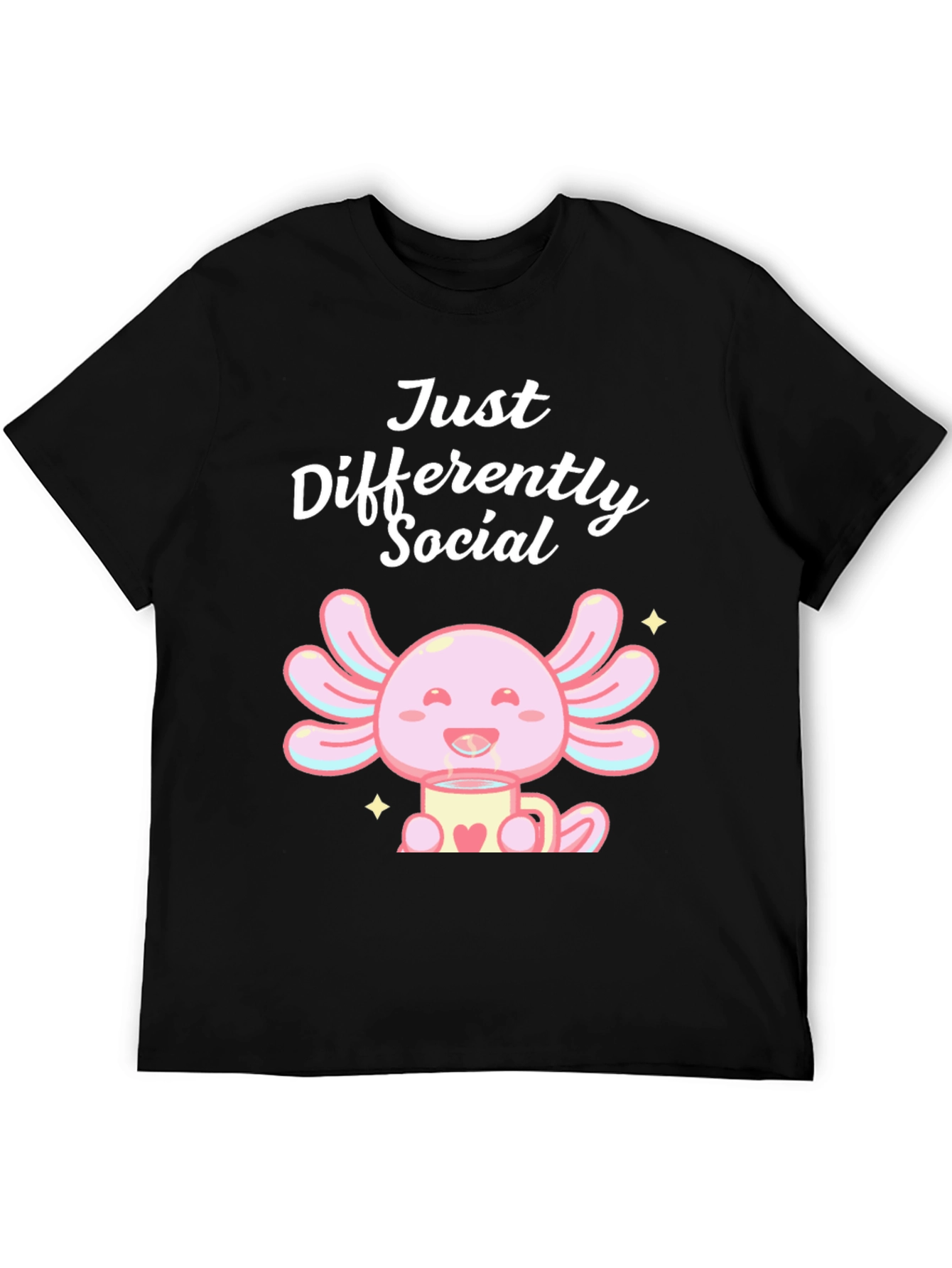 Just Differently Social Axolotl T-Shirt