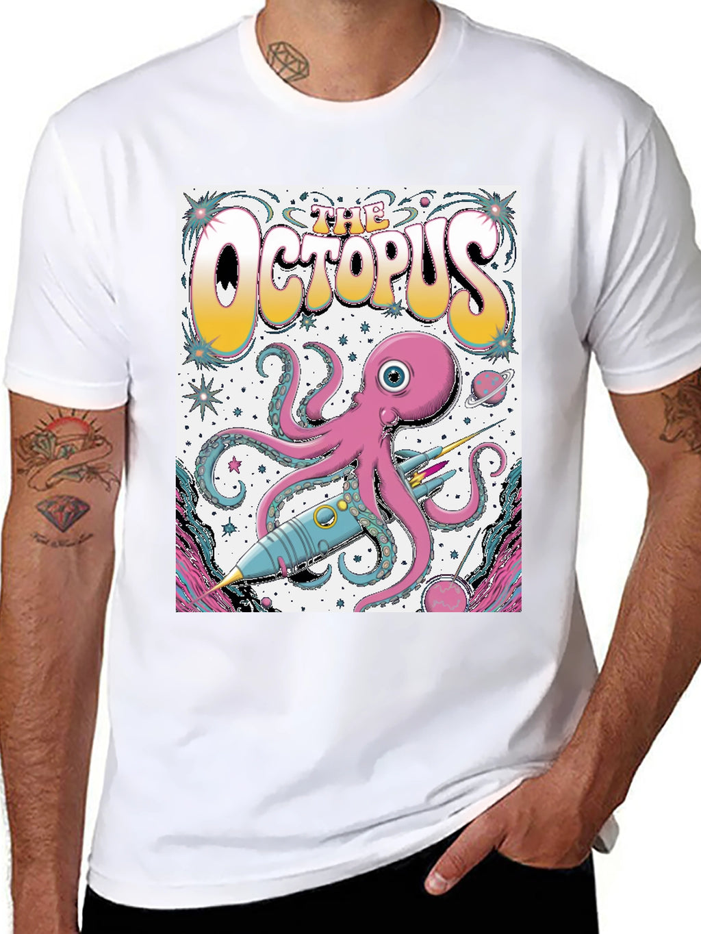 The Octopus Graphic T-Shirt - Space Adventure Tee