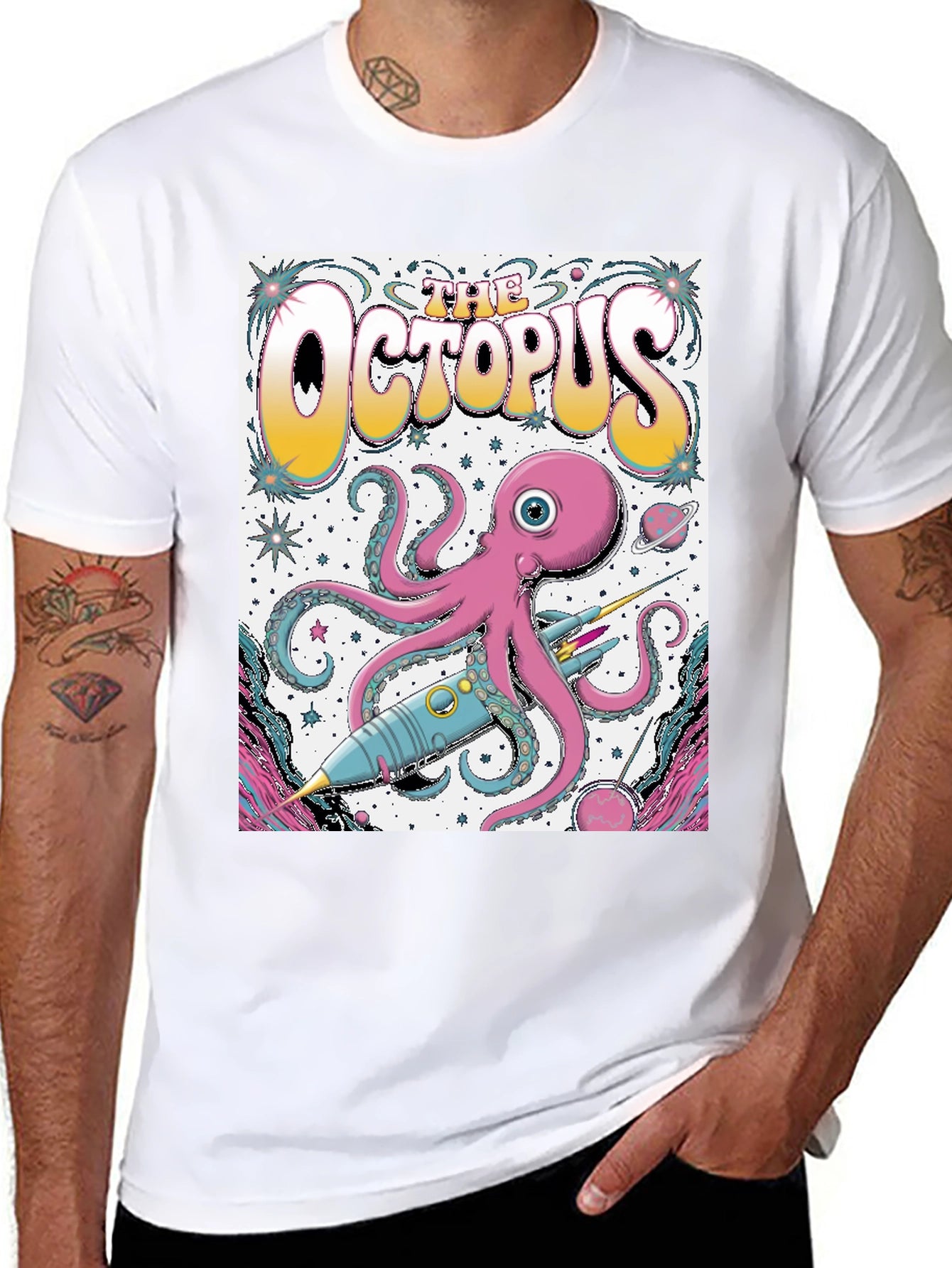 The Octopus Graphic T-Shirt - Space Adventure Tee