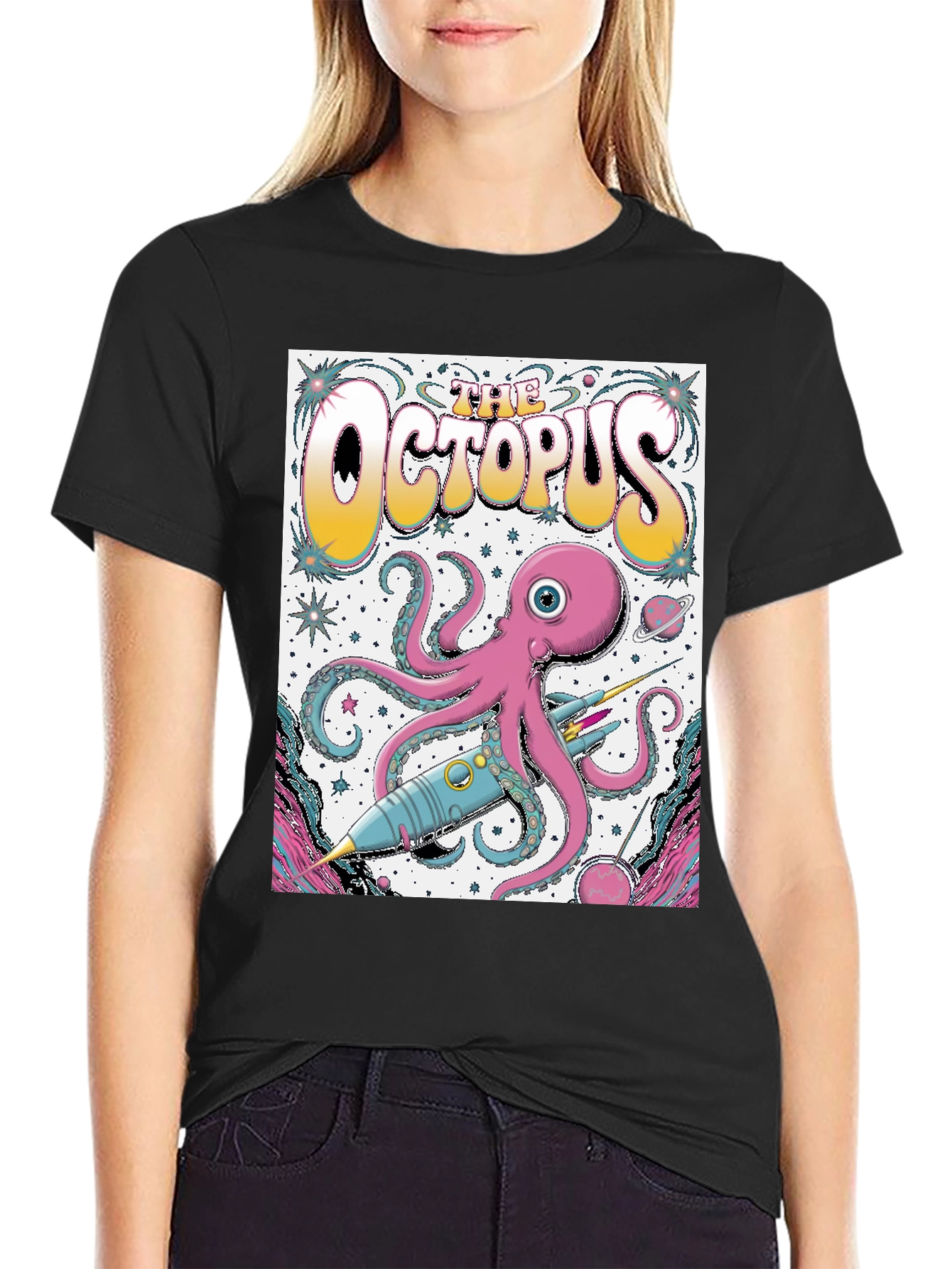 The Octopus Graphic T-Shirt - Space Adventure Tee