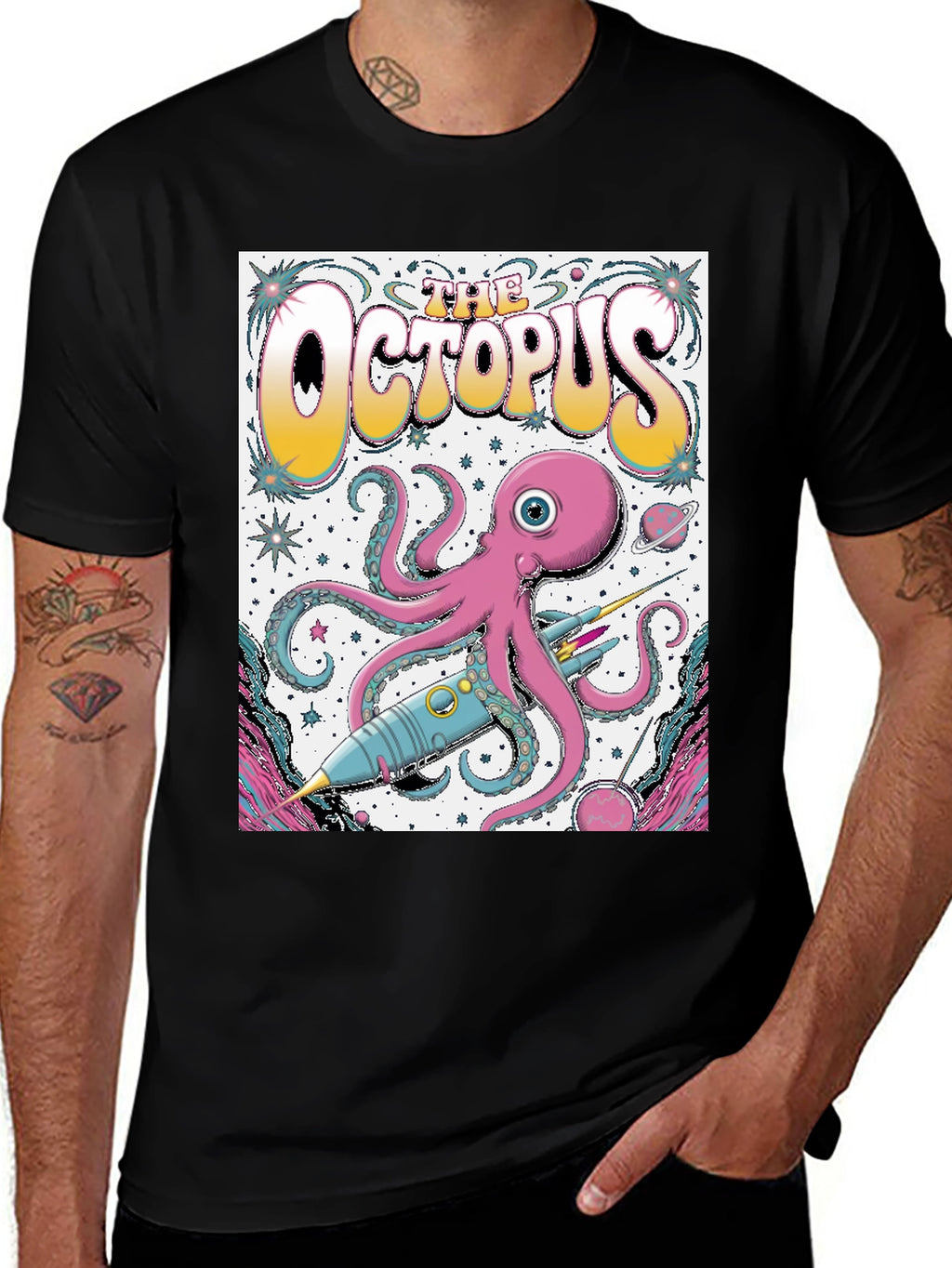 The Octopus Graphic T-Shirt - Space Adventure Tee