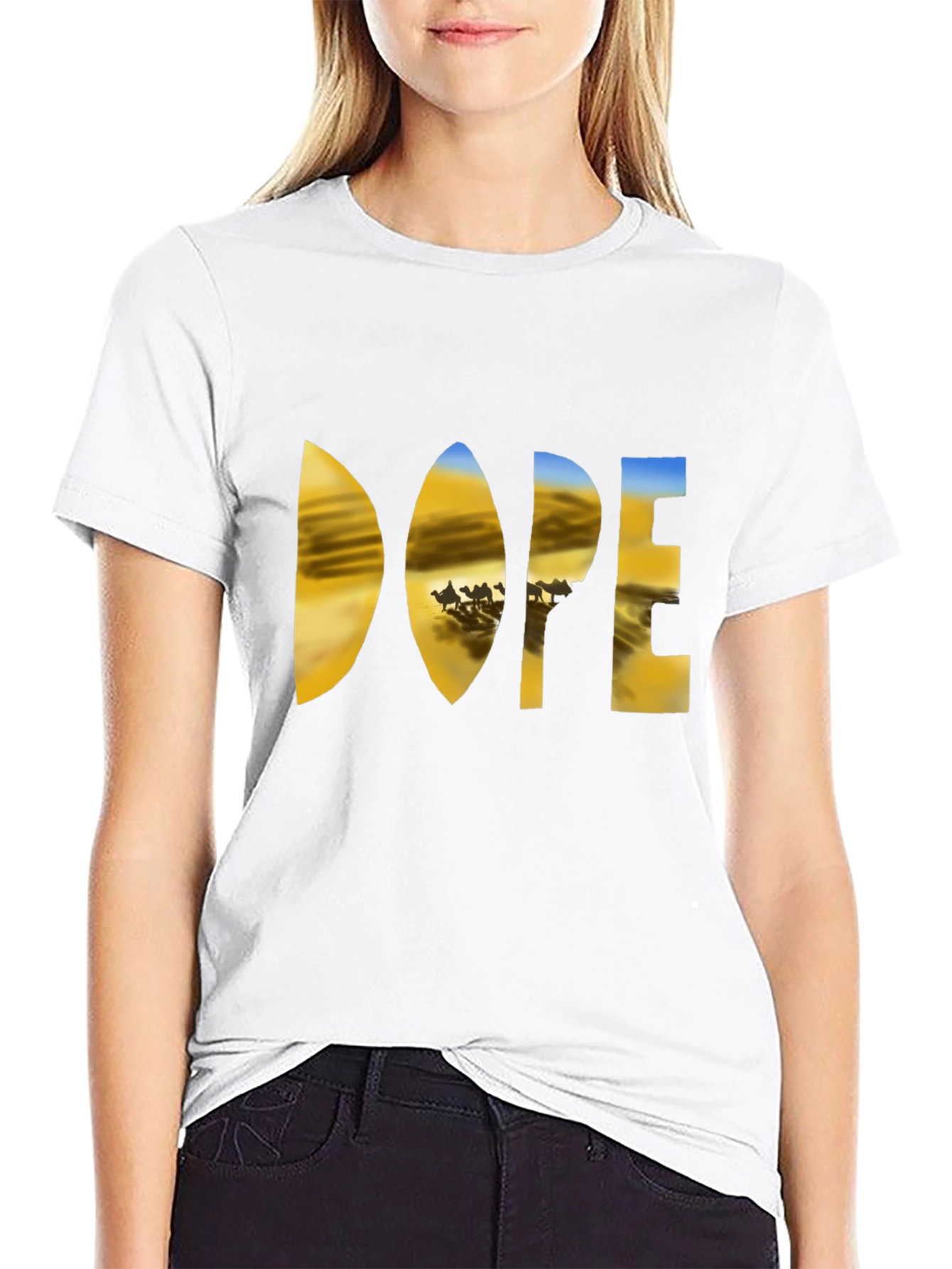 Dope Desert Graphic T-Shirt - Mens Black Tee