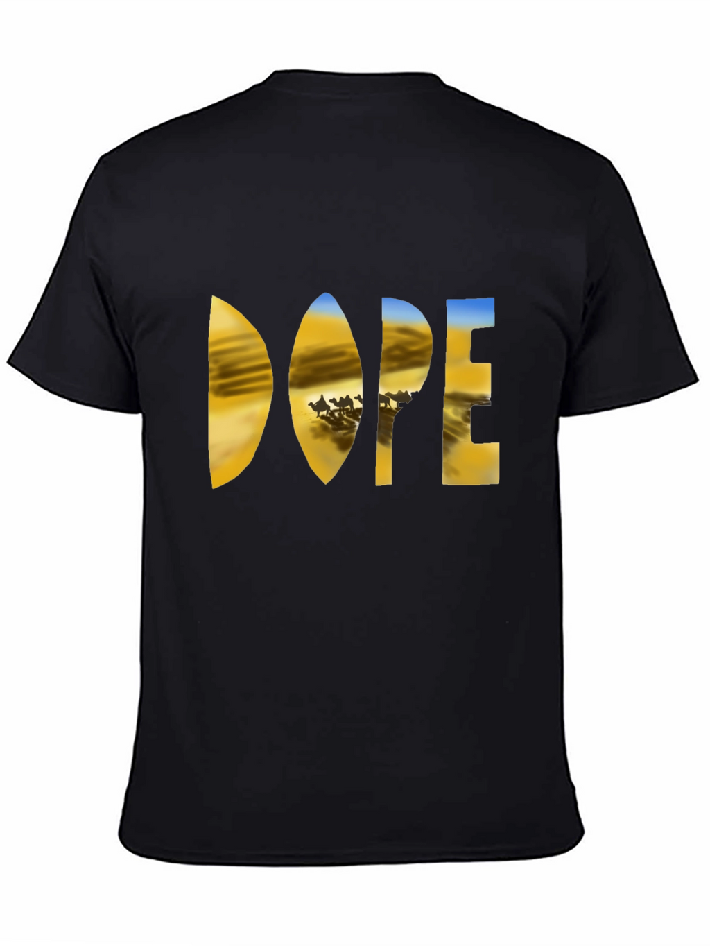 Dope Desert Graphic T-Shirt - Mens Black Tee
