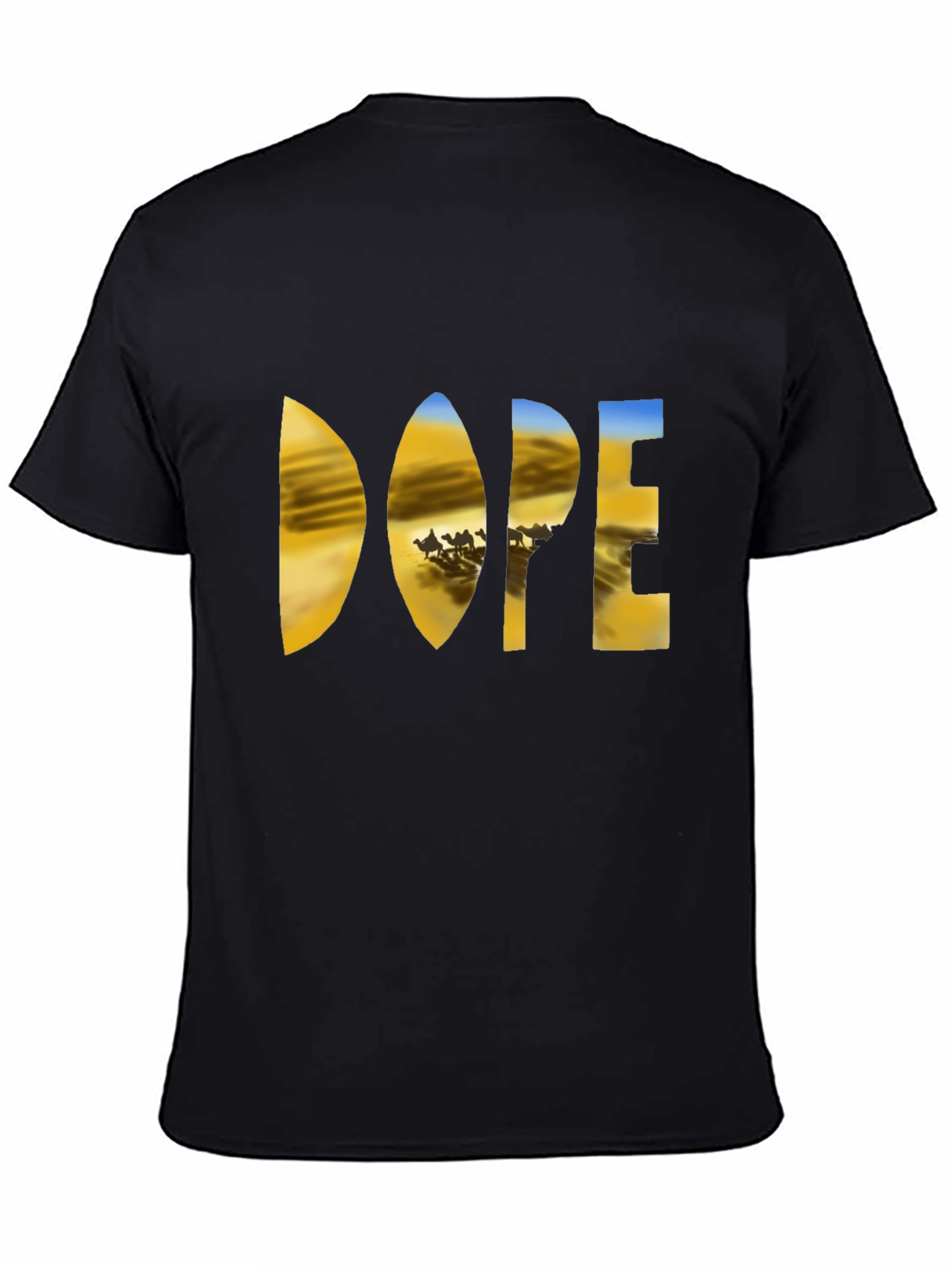 Dope Desert Graphic T-Shirt - Mens Black Tee