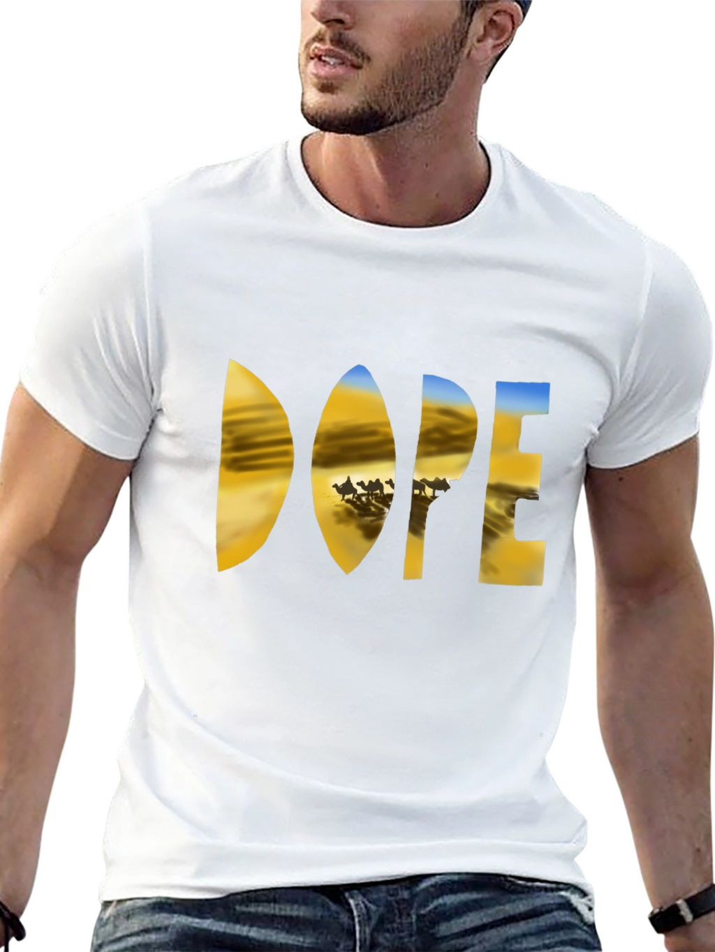 Dope Desert Graphic T-Shirt - Mens Black Tee