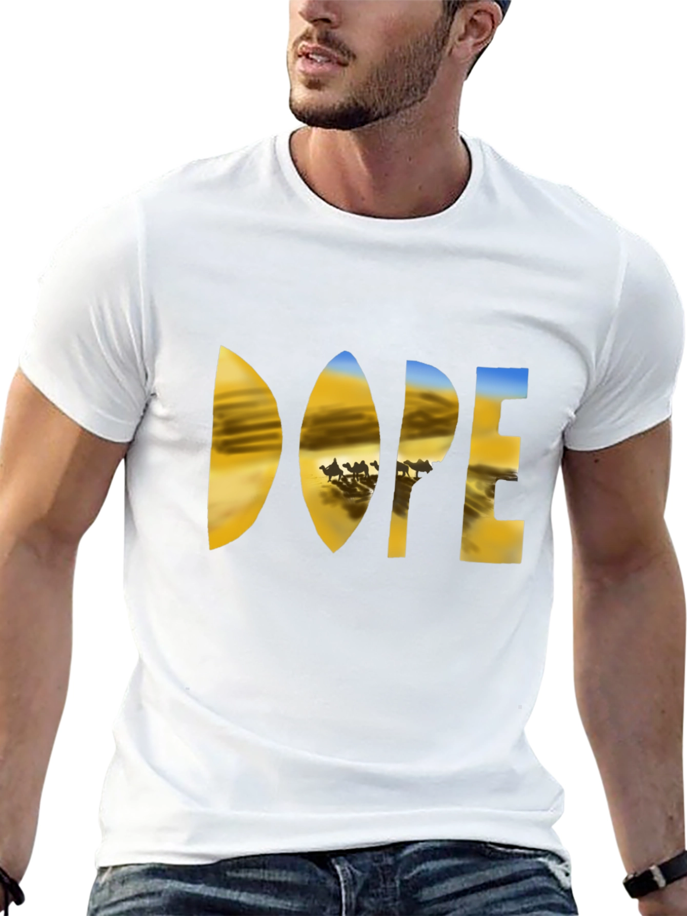 Dope Desert Graphic T-Shirt - Mens Black Tee