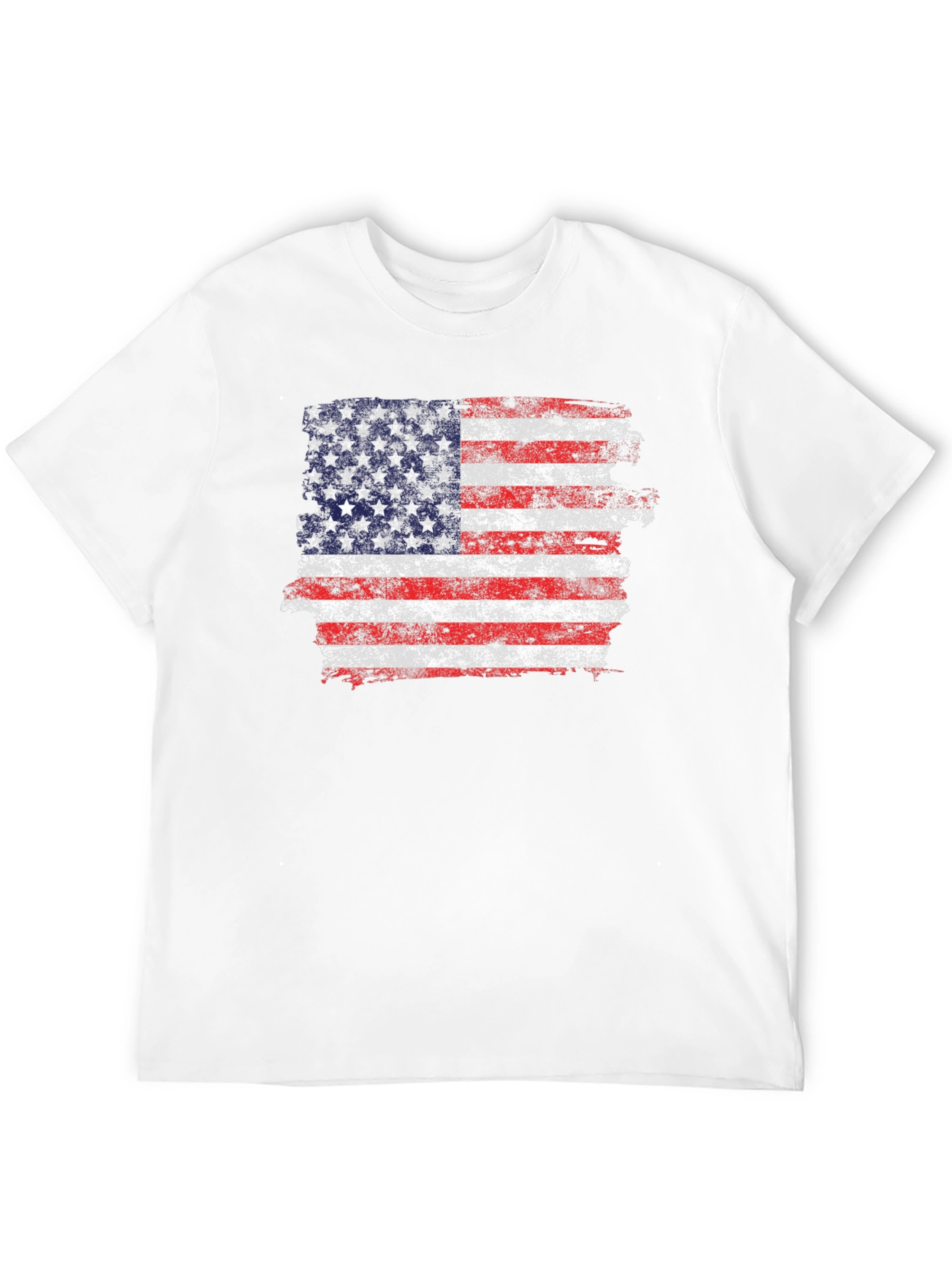 American Flag Distressed Graphic T-Shirt