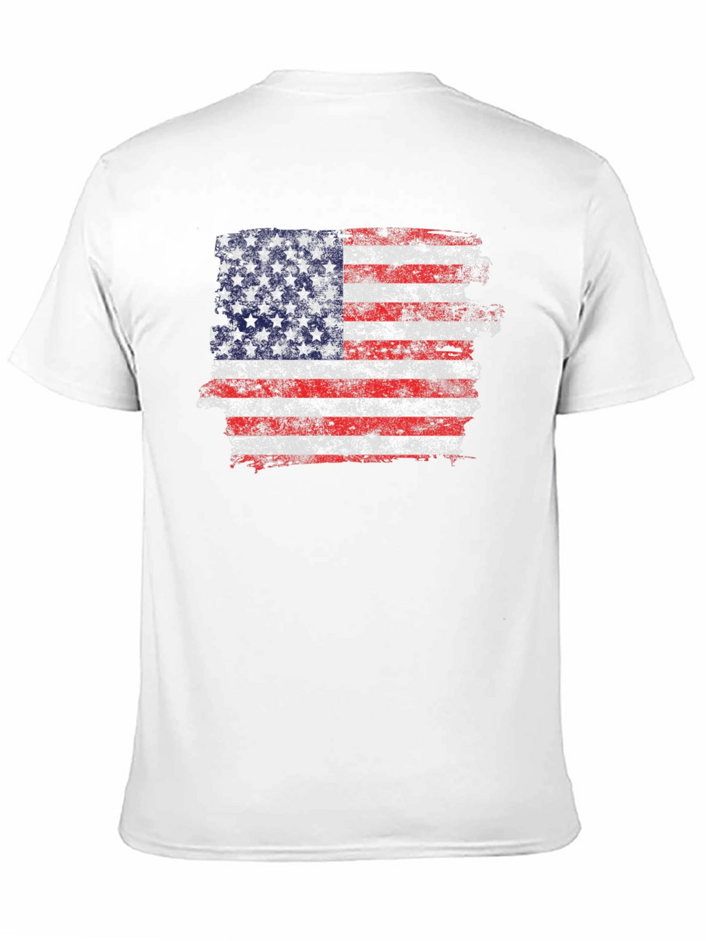 American Flag Distressed Graphic T-Shirt