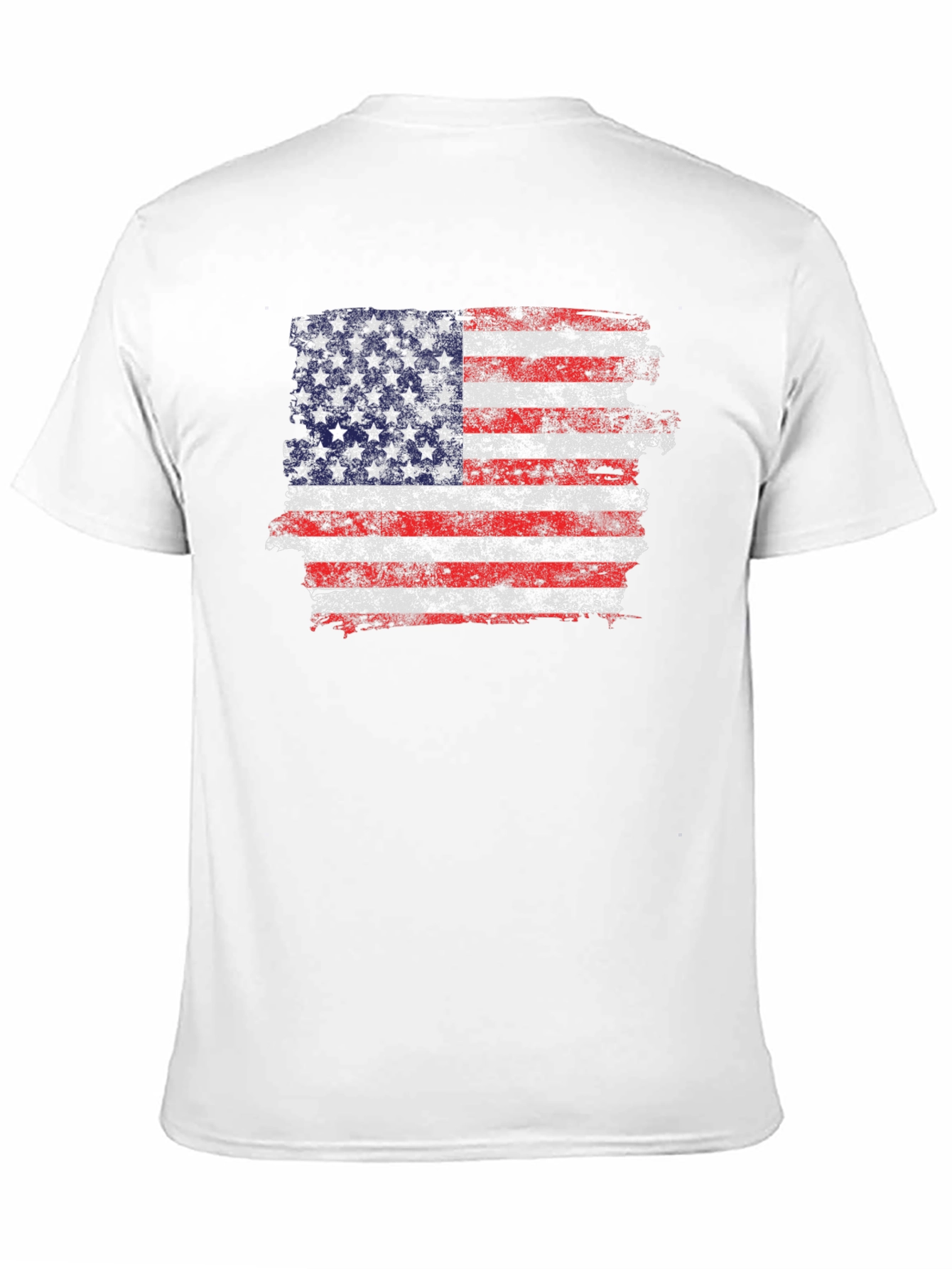 American Flag Distressed Graphic T-Shirt