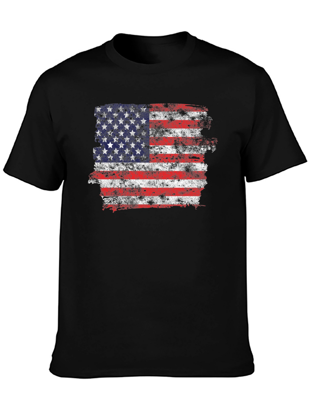 American Flag Distressed Graphic T-Shirt