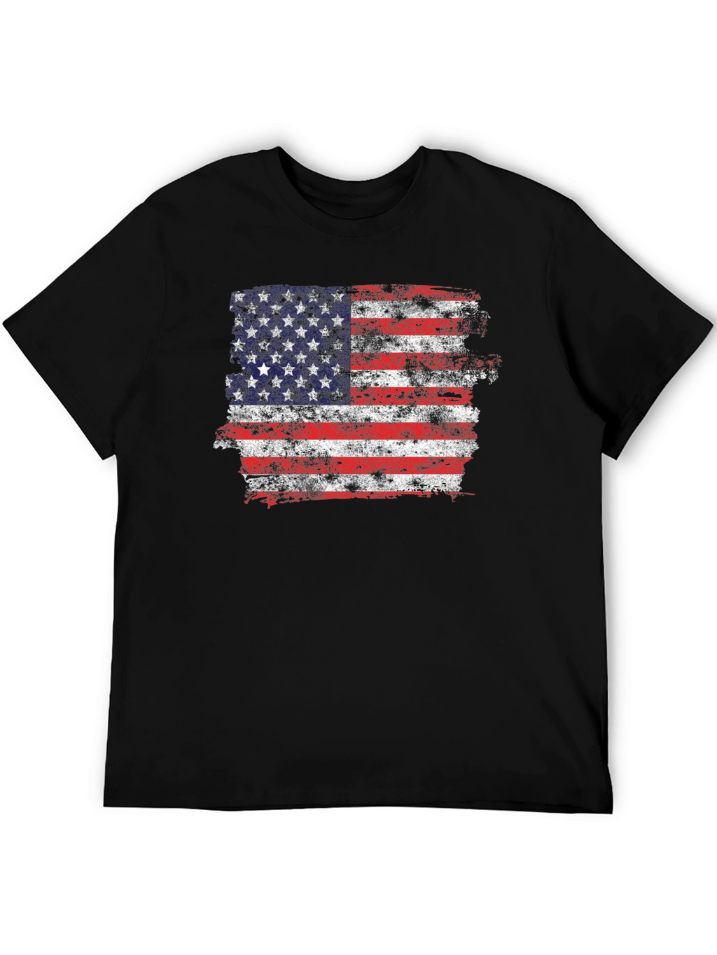 American Flag Distressed Graphic T-Shirt