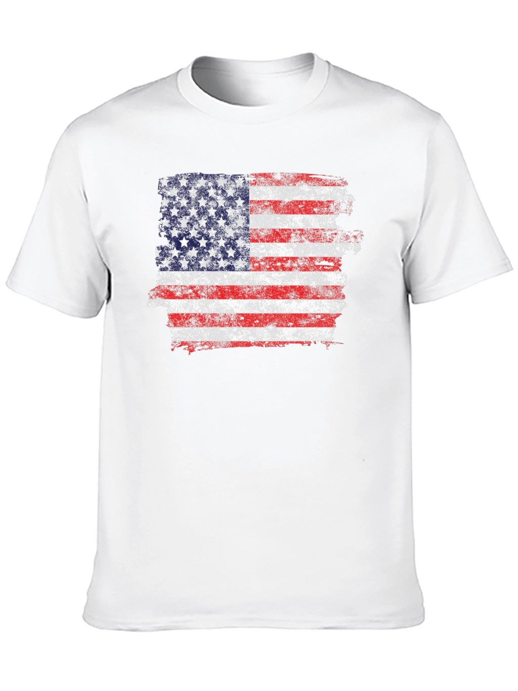 American Flag Distressed Graphic T-Shirt