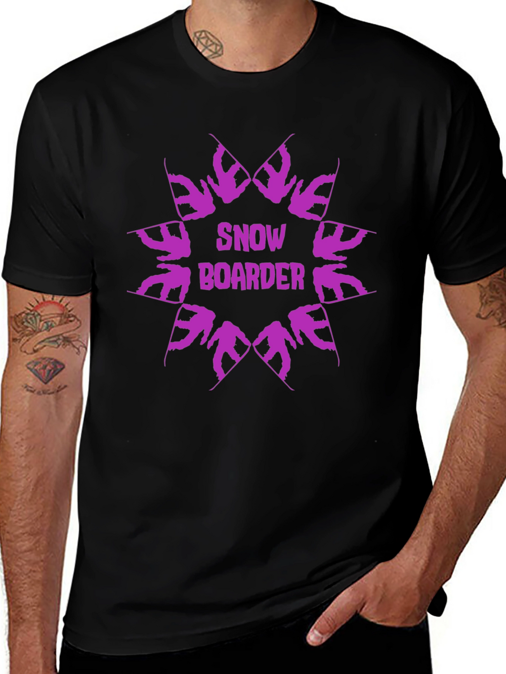 Snowboarder Graphic Tee - Cool Winter Sports Design