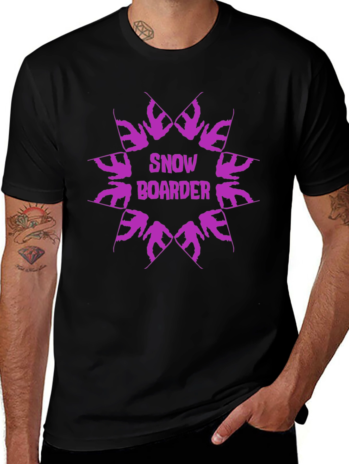 Snowboarder Graphic Tee - Cool Winter Sports Design