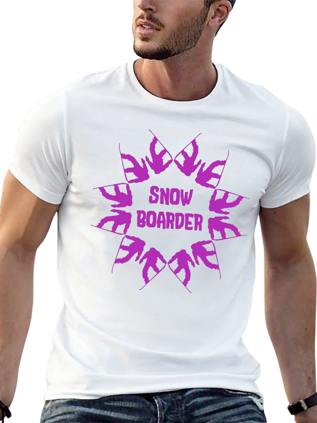 Snowboarder Graphic Tee - Cool Winter Sports Design