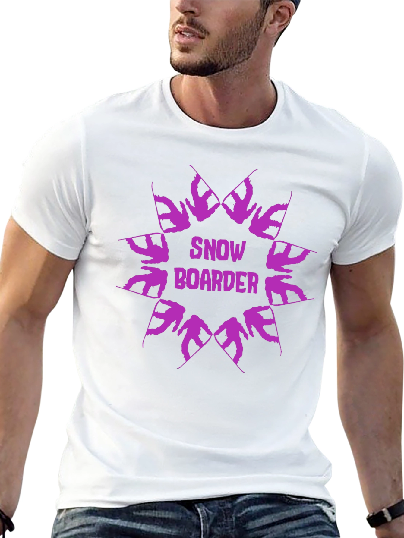 Snowboarder Graphic Tee - Cool Winter Sports Design