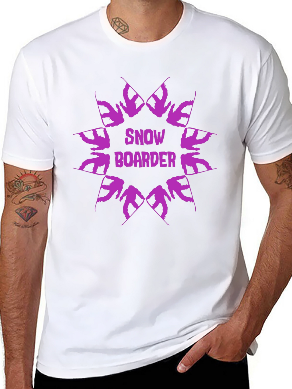 Snowboarder Graphic Tee - Cool Winter Sports Design