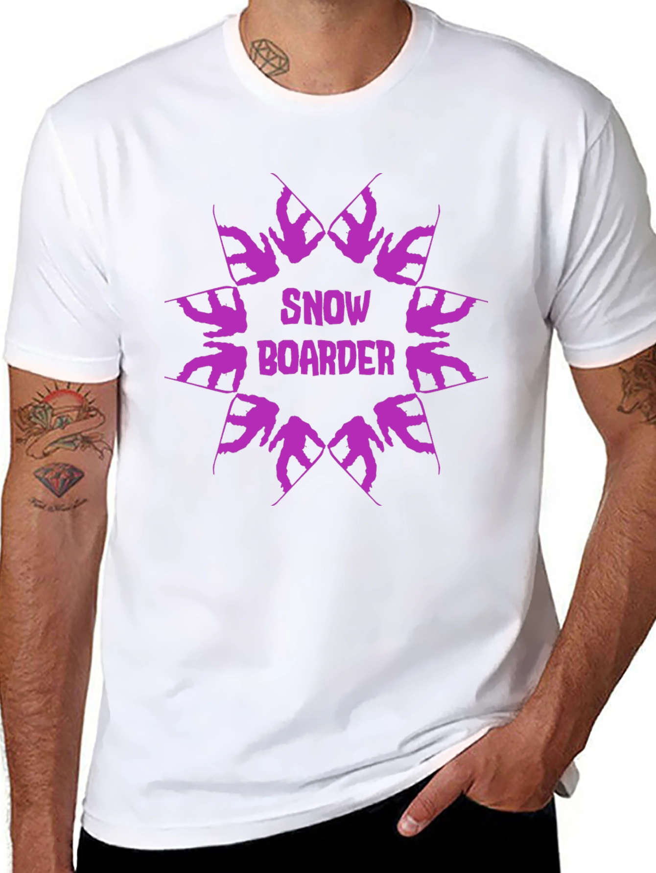 Snowboarder Graphic Tee - Cool Winter Sports Design