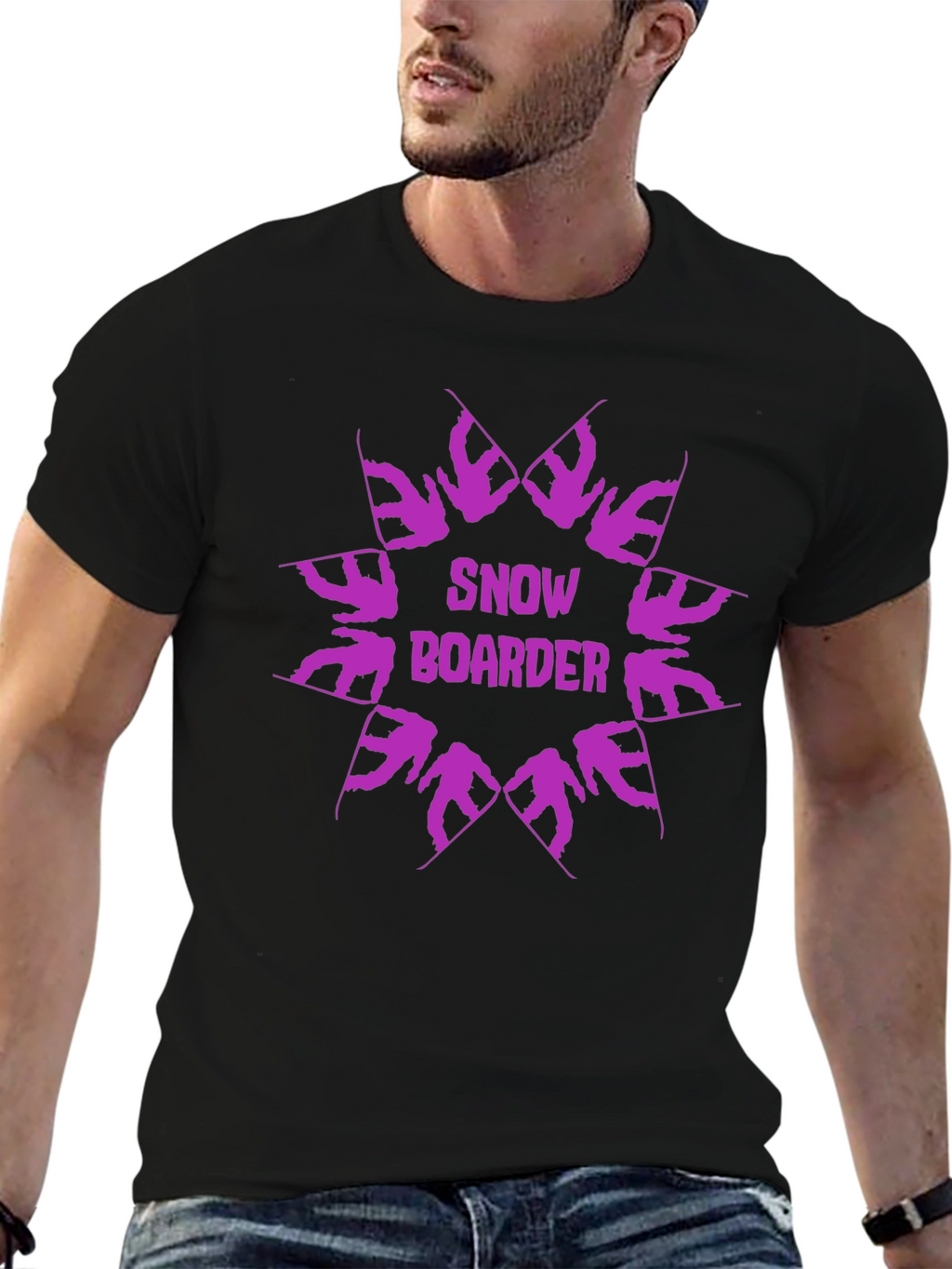 Snowboarder Graphic Tee - Cool Winter Sports Design