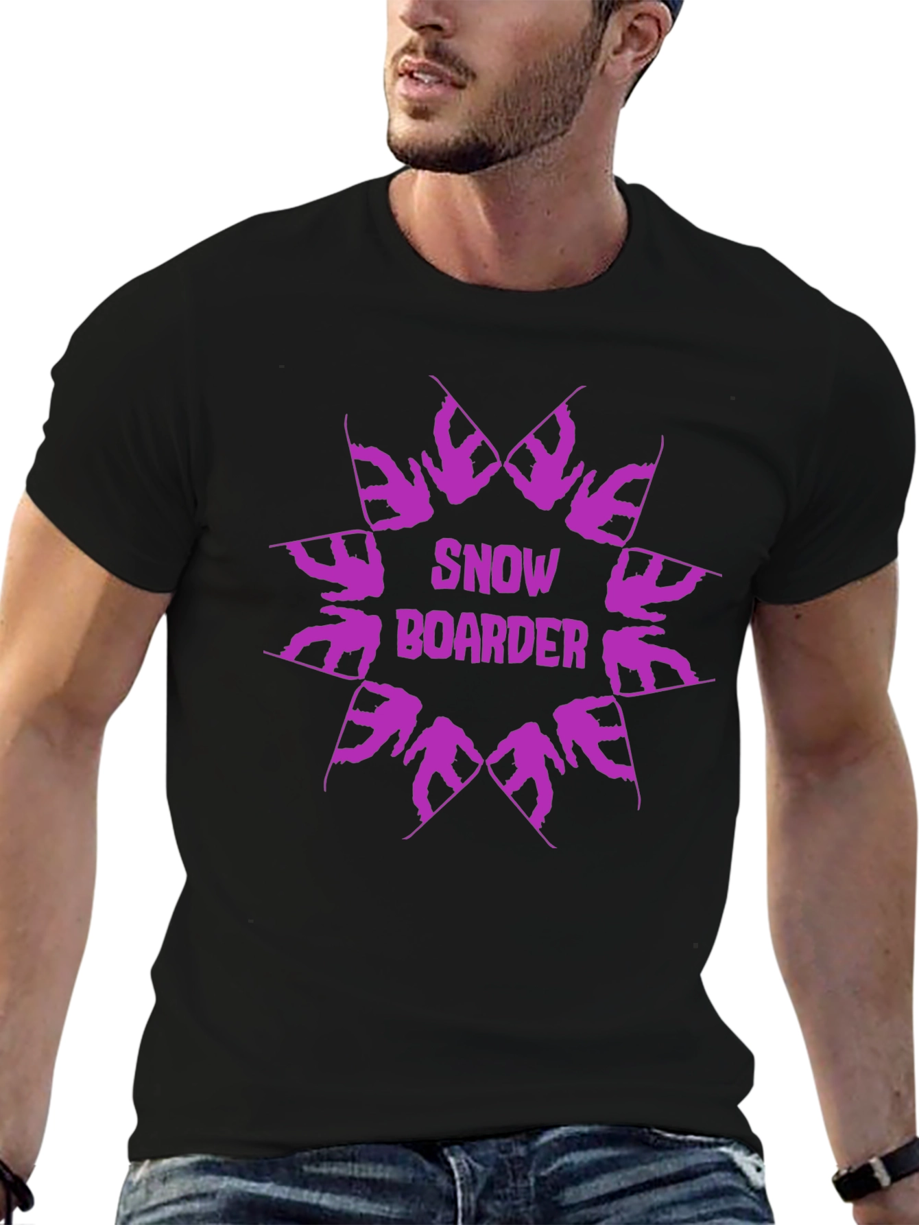 Snowboarder Graphic Tee - Cool Winter Sports Design