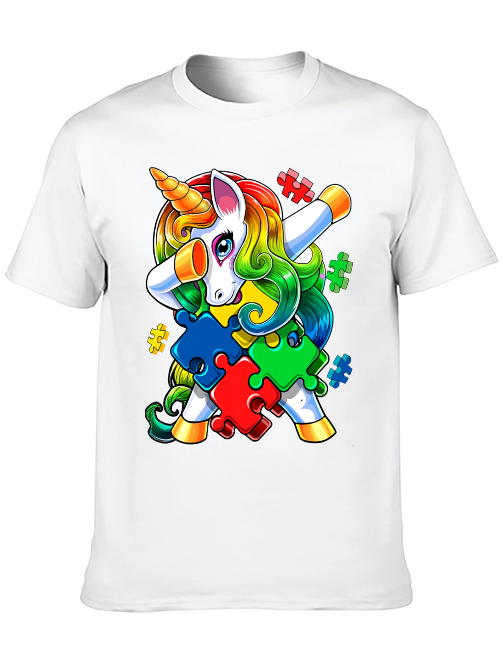 Autism Awareness Unicorn Dab T-Shirt