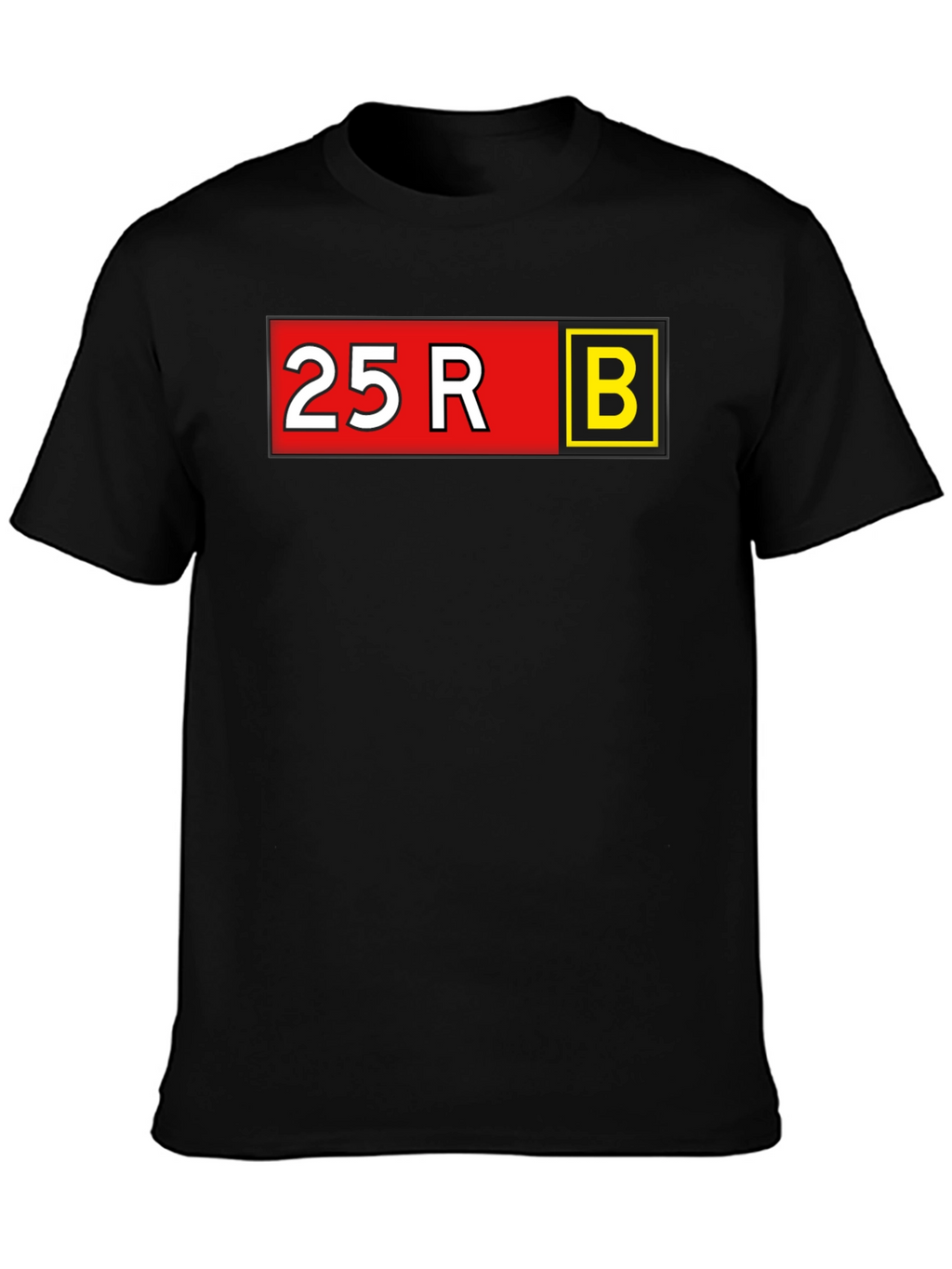 25R B Graphic Tee - Bold Statement T-Shirt