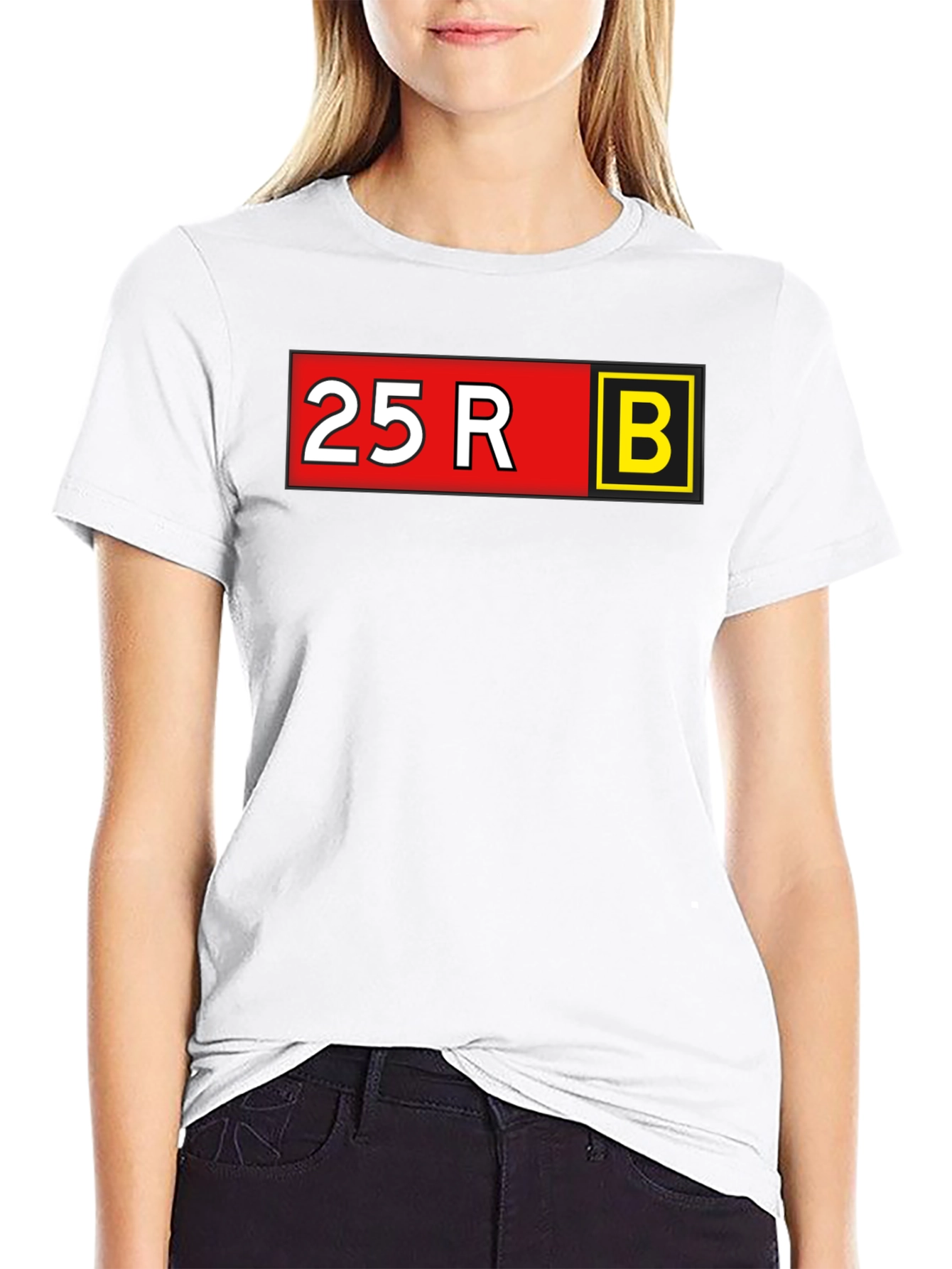 25R B Graphic Tee - Bold Statement T-Shirt