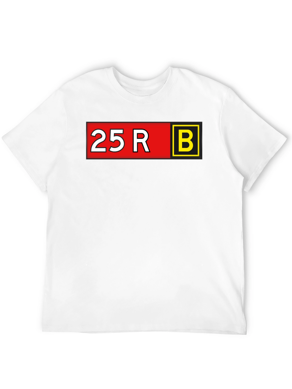 25R B Graphic Tee - Bold Statement T-Shirt