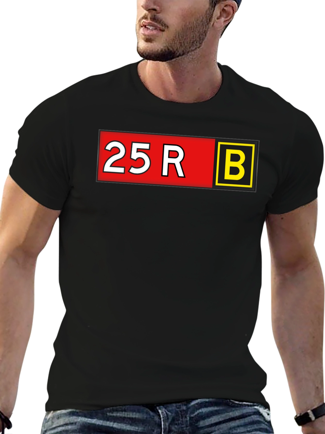 25R B Graphic Tee - Bold Statement T-Shirt