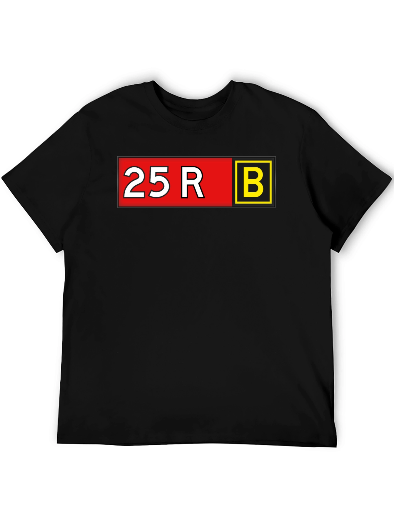 25R B Graphic Tee - Bold Statement T-Shirt