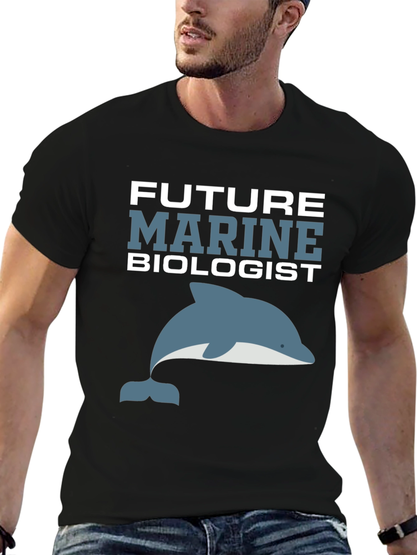 Future Marine Biologist Dolphin Graphic T-Shirt