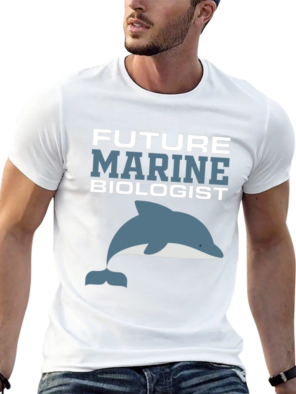 Future Marine Biologist Dolphin Graphic T-Shirt