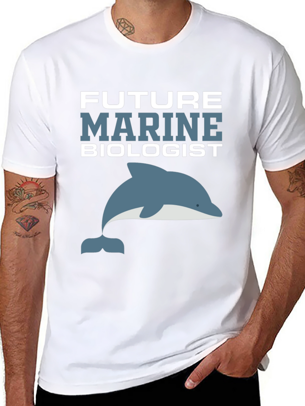 Future Marine Biologist Dolphin Graphic T-Shirt