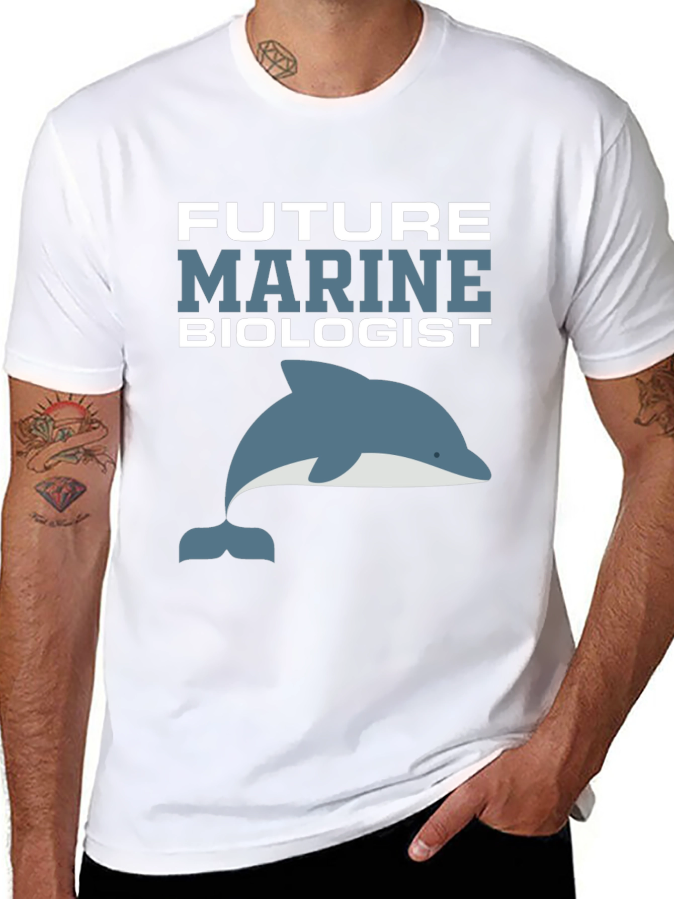 Future Marine Biologist Dolphin Graphic T-Shirt