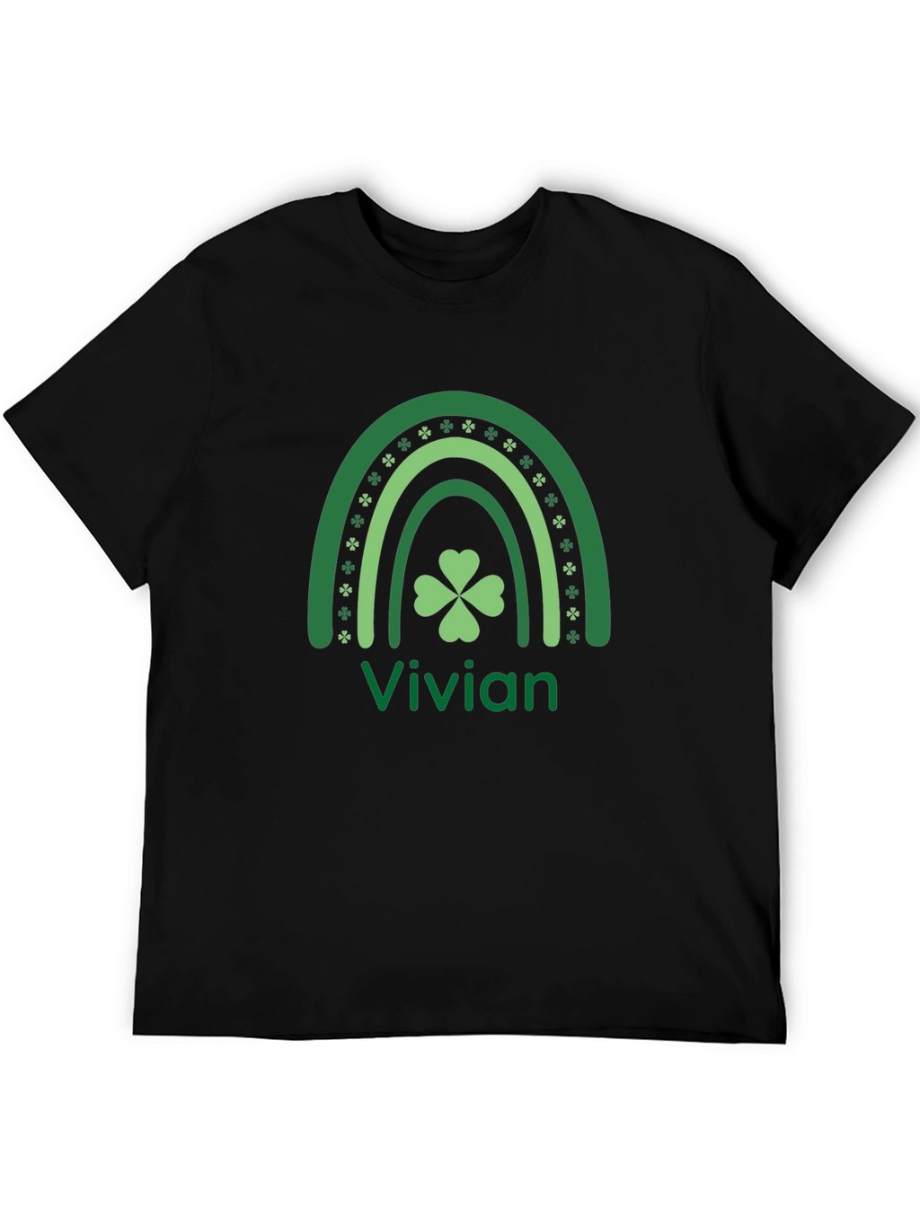 St. Patricks Day Rainbow Clover Vivian T-Shirt