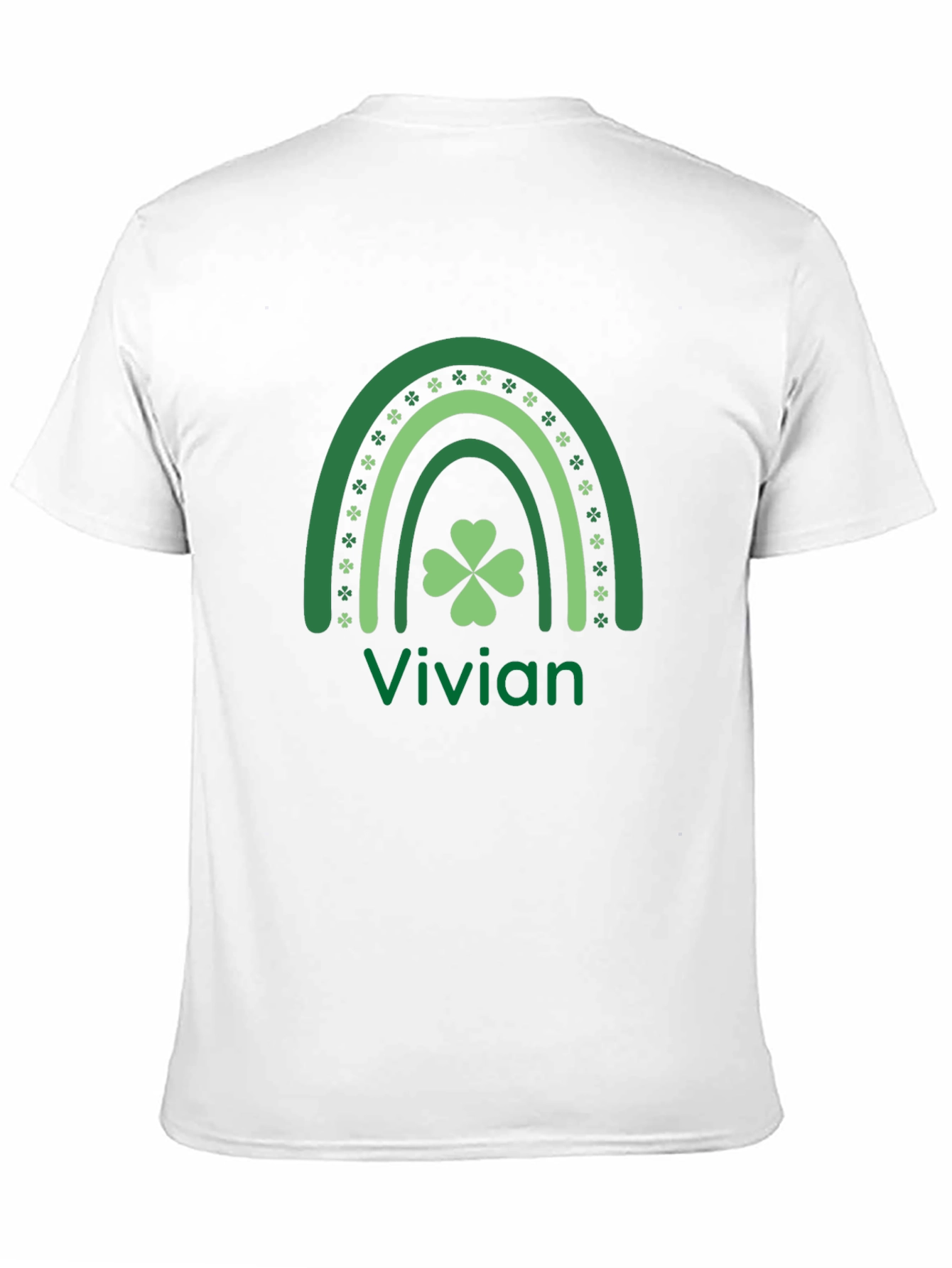 St. Patricks Day Rainbow Clover Vivian T-Shirt
