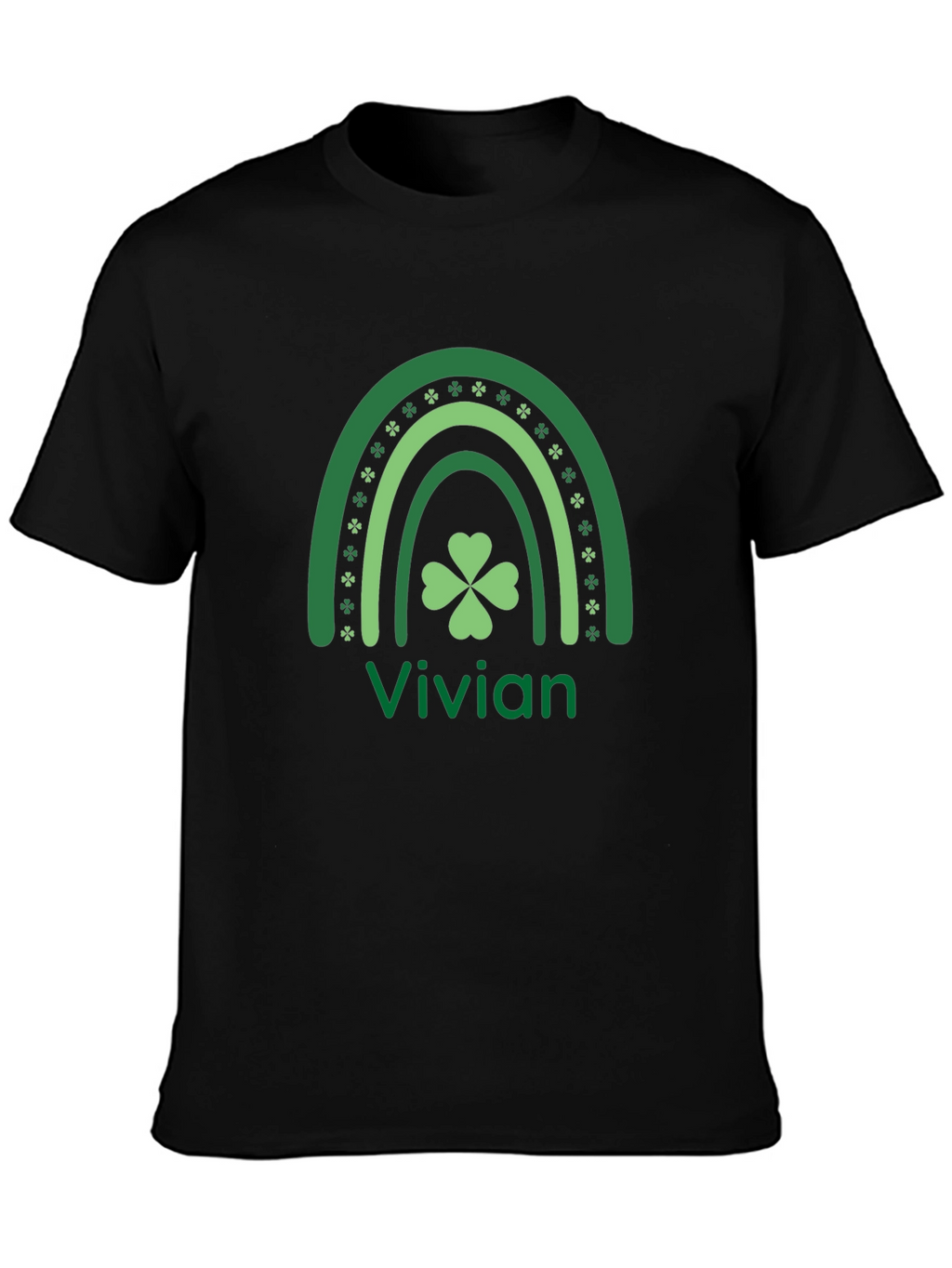 St. Patricks Day Rainbow Clover Vivian T-Shirt
