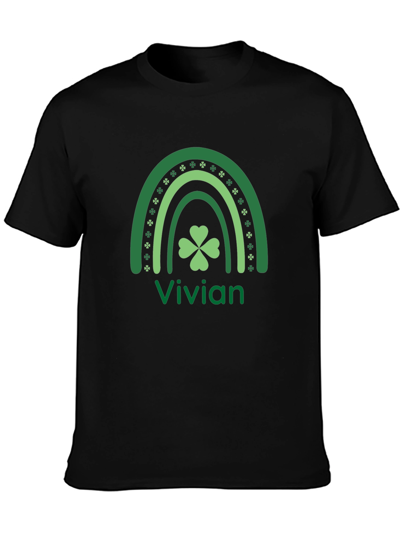 St. Patricks Day Rainbow Clover Vivian T-Shirt