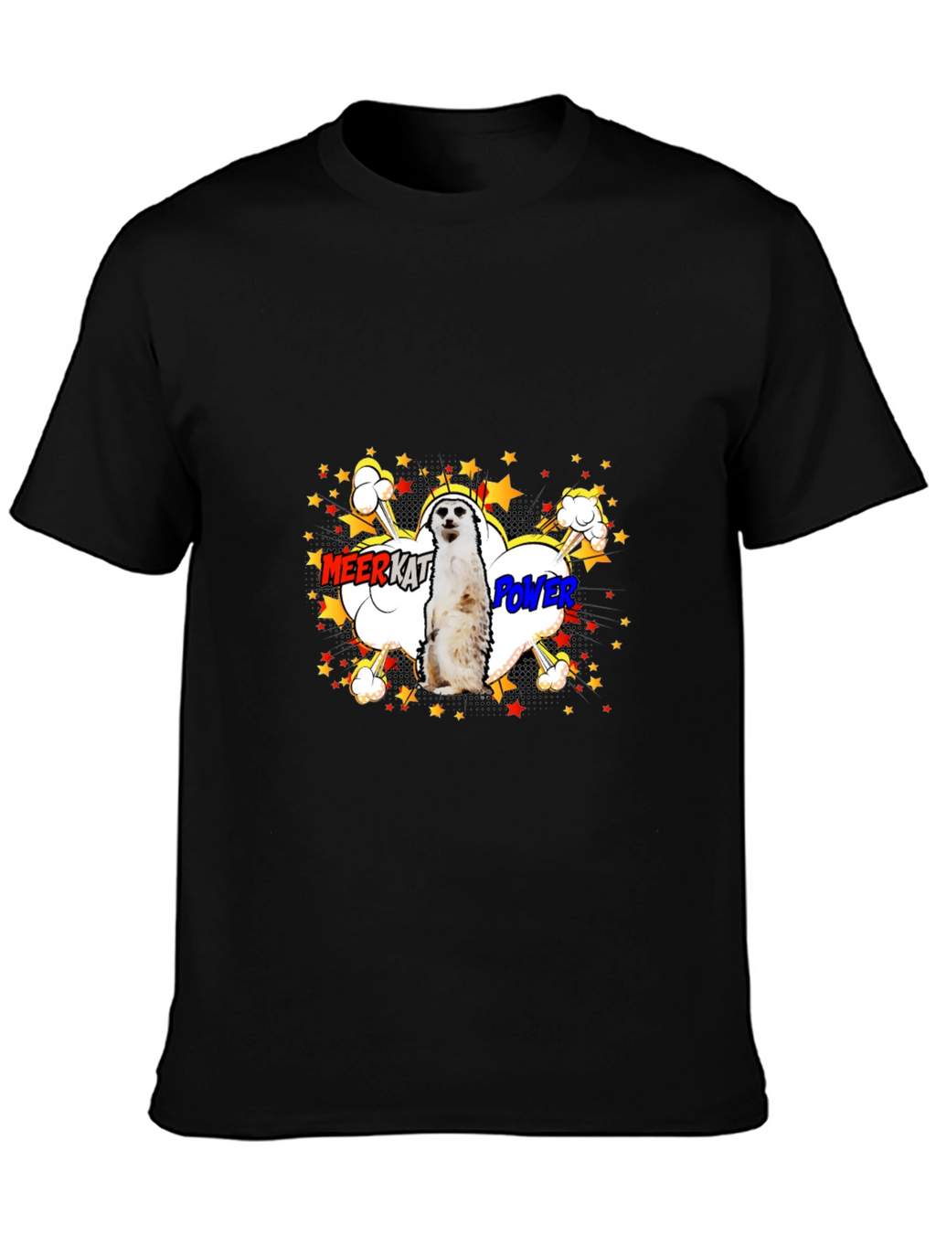 Meerkat Power Graphic Tee - Black