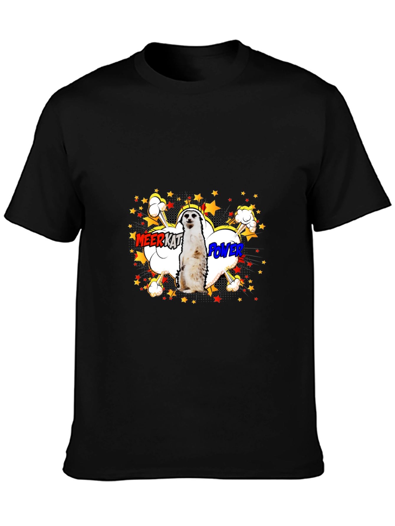 Meerkat Power Graphic Tee - Black