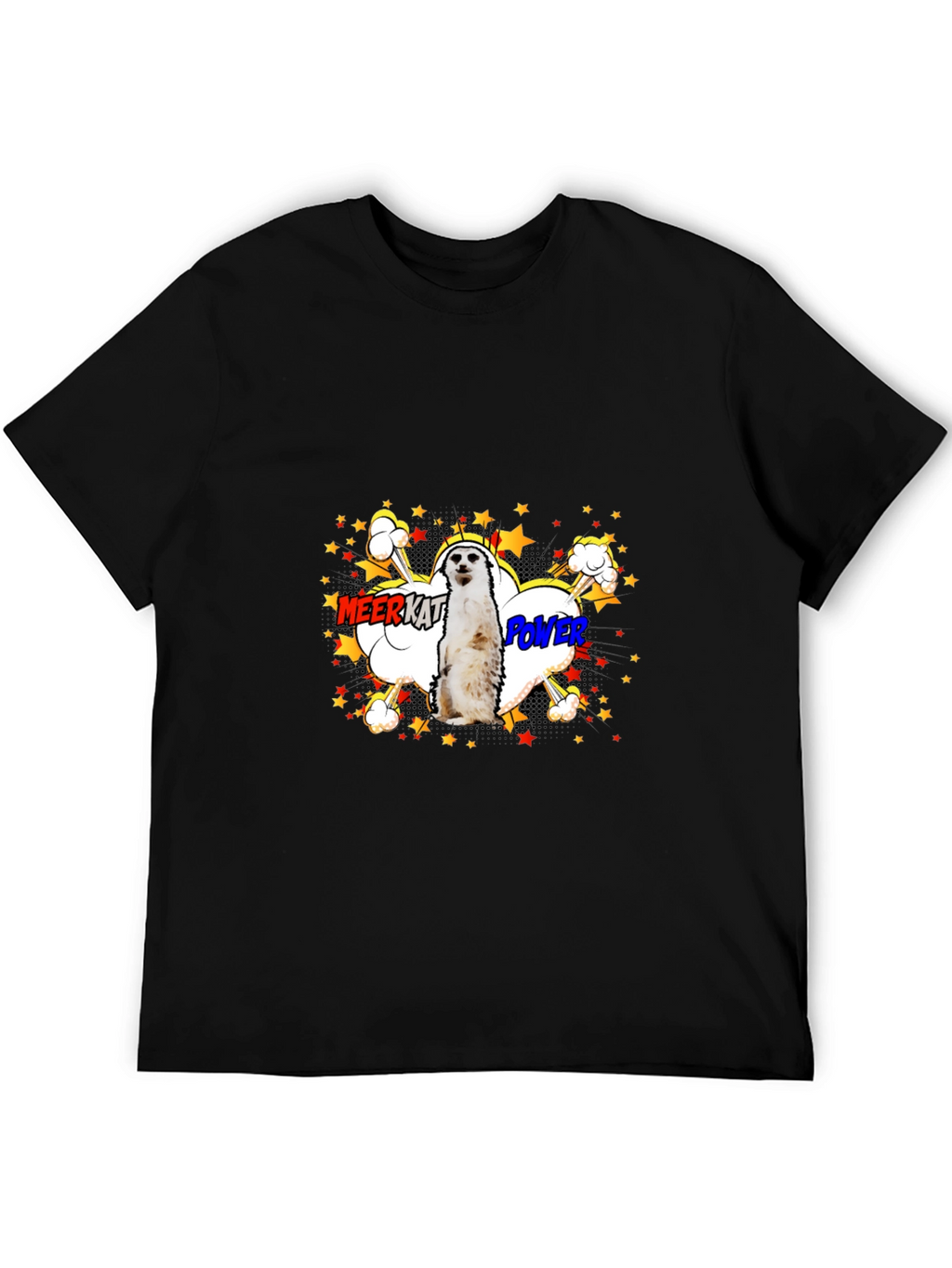 Meerkat Power Graphic Tee - Black